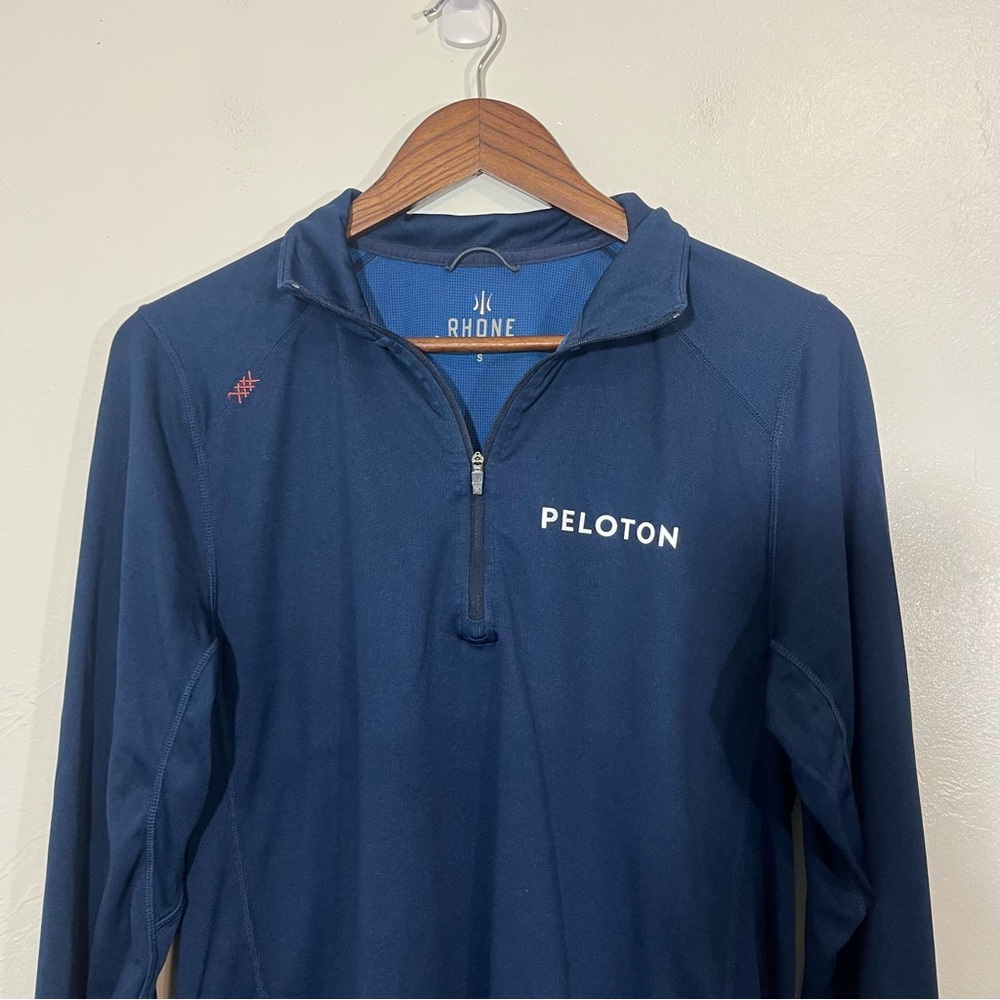 Rhone x Peloton Performance Pullover Navy Blue Lightweight Shirt Jacket Small - Picture 3 of 10